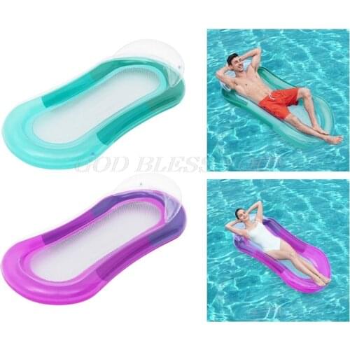 Single Pool Swimming Air Mattress Summer Inflatable Floating Bed Lounge Chair Hammock Water Sport Drop Shipping