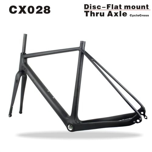 New design flat mount cyclocross bikes carbon frame thru axle CX bicycle frame carbon fiber bike frame 700*40C