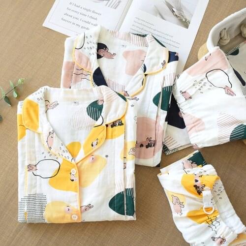 Fdfklak Nursing Pajama Set Autumn Long Sleeve Cotton Pijamas Feminino Pregnant Night Wear Maternity Pregnancy Pajamas