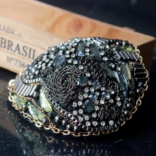 Handmade A1025-9 epaulette jewelery tassel big shoulder brooch epaulet /epaulettes spikes/escapulario blazer accessories/pin