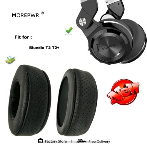 Replacement Ear Pads for Bluedio T2 T2+ T 2 Headset Parts Leather Cushion Velvet Earmuff Earphone Sleeve Cover