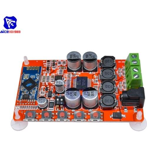 TDA7492P 50W+50W Wireless Bluetooth 4.0 Audio Receiver Digital Amplifier Board 2.1 Interface DC 8 -25V DC Power Supply