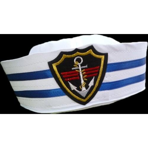 Unisex Sailors Ship Boat Captain Military Hat Navy Marine Skipper Ship Cap Costume Adults Party Fancy Dress for Adults and Kids