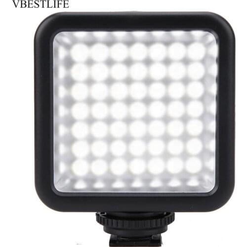 VBESTLIFE Camera Video Ligh W49 Mini Portable Dimmable LED Video Light Panel On Camera Fill Light phone light ring light