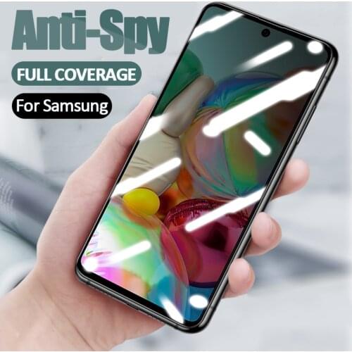 3D Anti Spy Peep Privacy Tempered Glass For Samsung Galaxy S20FE S10 Note 10 Lite A21S A10 A20 A30 A40 A50 A70 A51 A71 A41 A20E