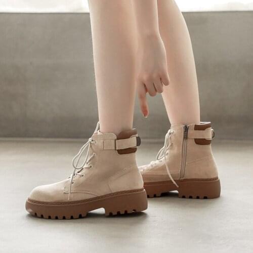 High Top Platform Lolita Martin Boots Female Short Boots 2020 New All-match Black Autumn Boots Flats Gothic Cosplay Lolita Shoes