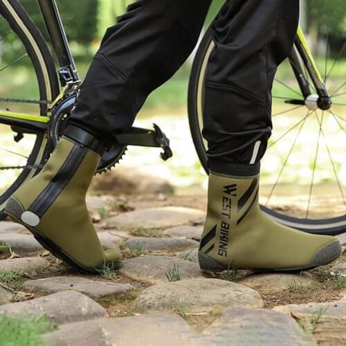 1Pair Shoe Cover Safe Elastic Neoprene Army Green Lotus Leaf Shoe Cover for MTB Army Green Lotus Leaf Shoe Cover