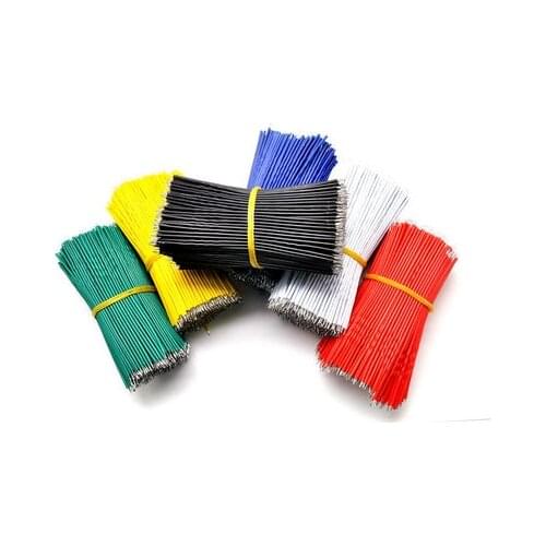 100PCS/LOT Tin-Plated Breadboard PCB Solder Cable 24AWG 8cm Fly Jumper Wire Cable Tin Conductor Wires 1007-24AWG Connector Wire