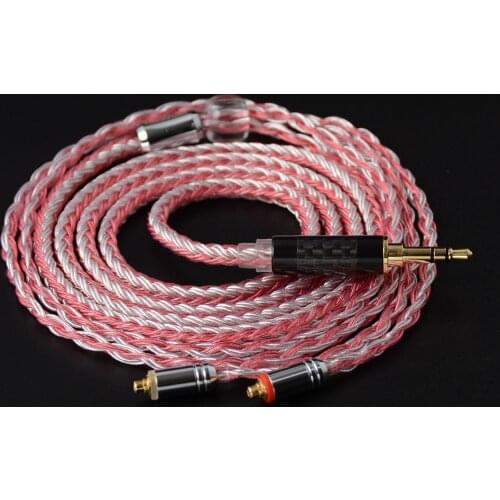 NICEHCK 16 Core Copper Silver Mixed Cable 3.5/2.5/4.4mm MMCX/2Pin For TFZ ZSX ZS10 ST10 C12 C16 BA5 NX7 PRO/DB3/F3/BL-03 Headset