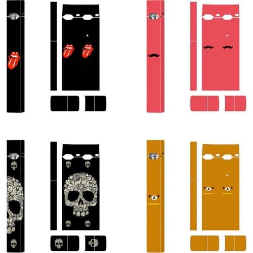 2pcs/lot Cartoon design for juu l skin sticker for juu l sticker for juu l pvc vinyl sticker protect skin sticker for juu l