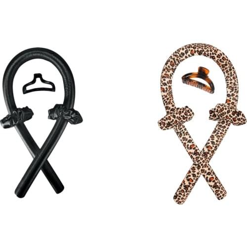 2 Pieces Sleeping Heatless Curling Rod Headband Wave Curls Lazy Curler Tools