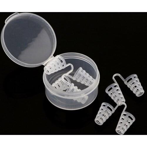 4PCS/Set Anti Snoring Nose Clip Silicone Snoring Solution Device Snore Stopper Sleeping Aid Nasal Dilators