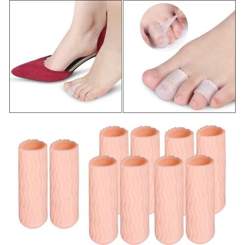 5 Pairs Sleeves Toe Cushion Toe Spacers for Wen Women Prevent Blister Corn
