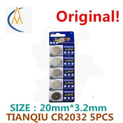 5PCS TIANQIU CR2032 3v lithium button cell mercury-free car remote control car key electronic said computer motherboard