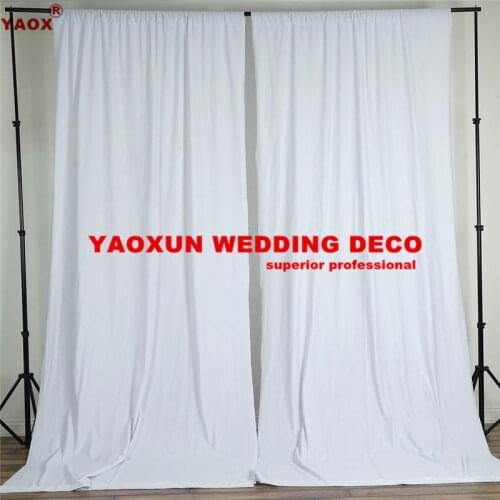 5x10ft Panel Poly Backdrop Curtain \ Stage Background Drapery Backdrops For Wedding Event Decoration