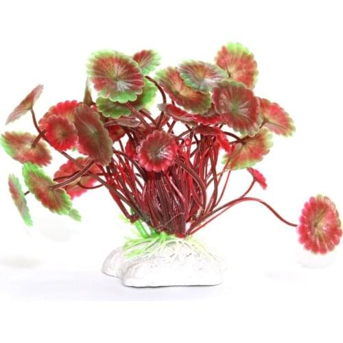 Aquarium Decoration Lotus leaf fish tank aquarium landscaping simulation plants CO05