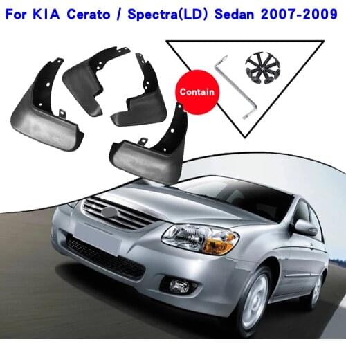 Car Fender Accessories For KIA Cerato KIA Spectra LD 2009 2008 2007 Mudguards Splash Guards Fender Mudflaps Car Fender Mud Flaps
