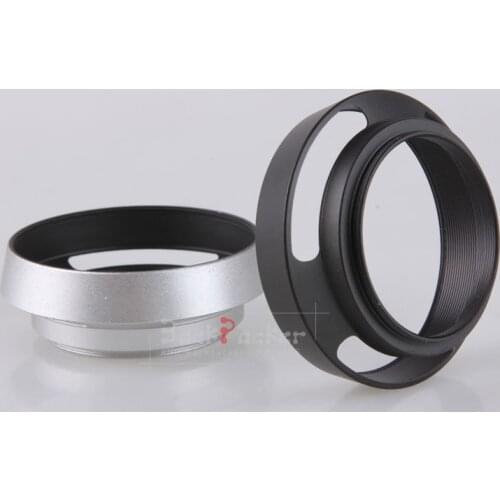 Camera lens hood 37mm/39mm/40.5mm/43mm/46mm/49mm/52mm/55mm/58mm metal Thread lens hood Black/Silver