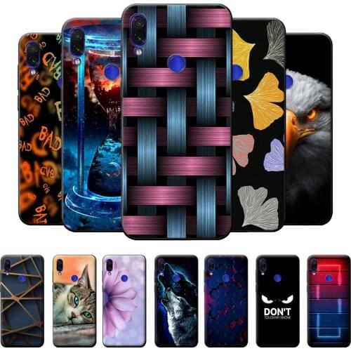 Redmi Note 7 Pro Case For Xiaomi Redmi Note 7 Pro Silicone Soft Back Cover Redmi Note 7 Pro Shockproof TPU Retro Case Note 7Pro