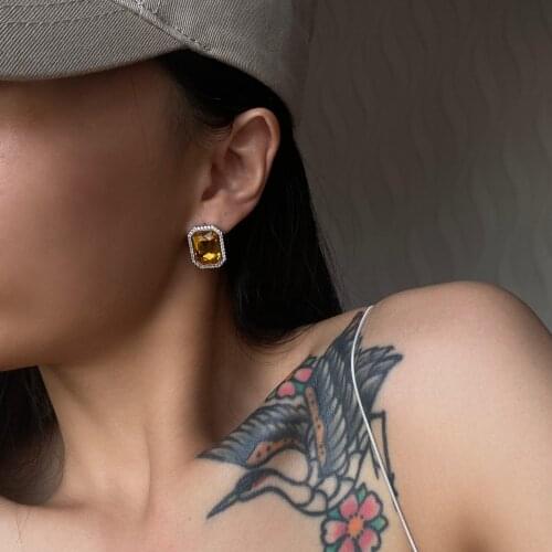 2021 Dasein New Designer 925 Sterling Silver Zirconia Safety Pin Tassle Custom Earring Cards Popular Brands For Women 2020