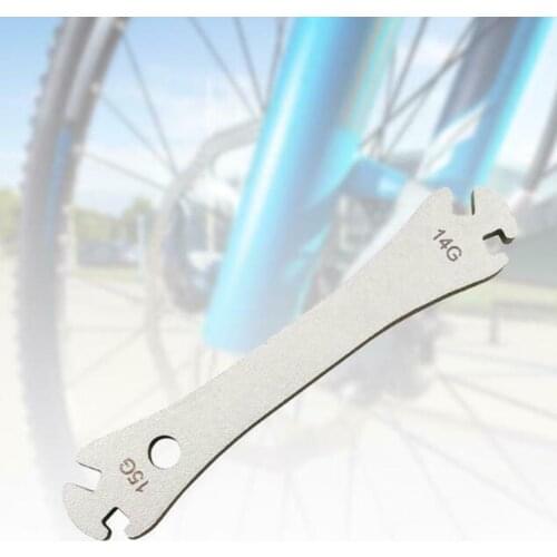 Stainless Steel Bicycle Spoke Wrench Bicycle Bike Rim Wheel Spoke Wrench Fastening Correction Device Repair Tool