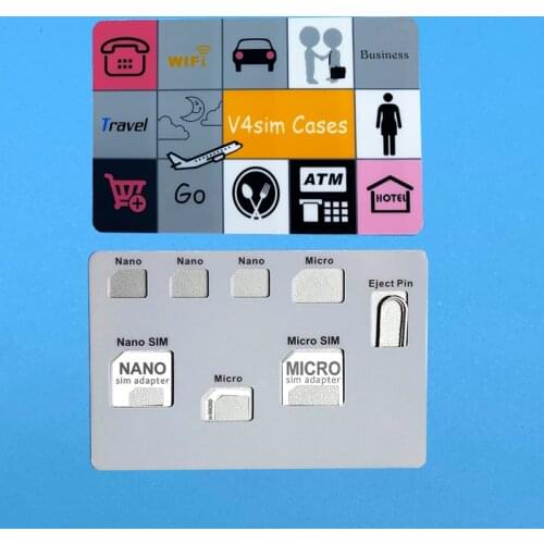 SIM Card Adapter set & NANO SIM Card Holder Case with phone Pin needle Quality sim ,Converter set for nano micro sim card