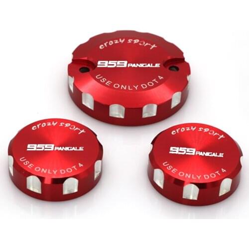 For DUCATI 959 Panigale 2016-2018 17 Front Brake Clutch Rear Brakes Fluid Reservoir Cylinder Cover Motocycle Oil Cap Tank Cup
