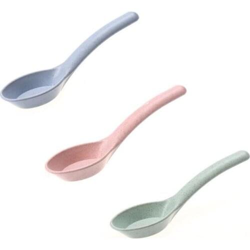 Childrens health stalk spoon new tableware childrens health and environmental protection anti-scalding porridge spoon