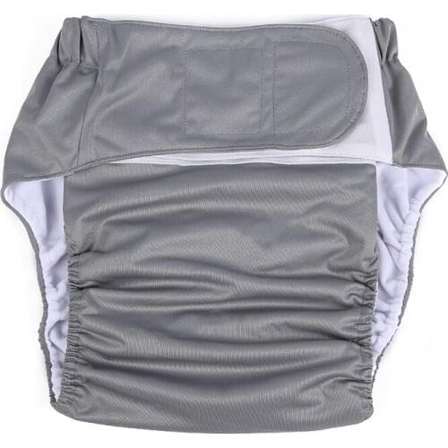 Adult Reusable Cloth Diaper Adjustable Old People Nappy Changing Diapers Waterproof Incontinence Pants For Disabled