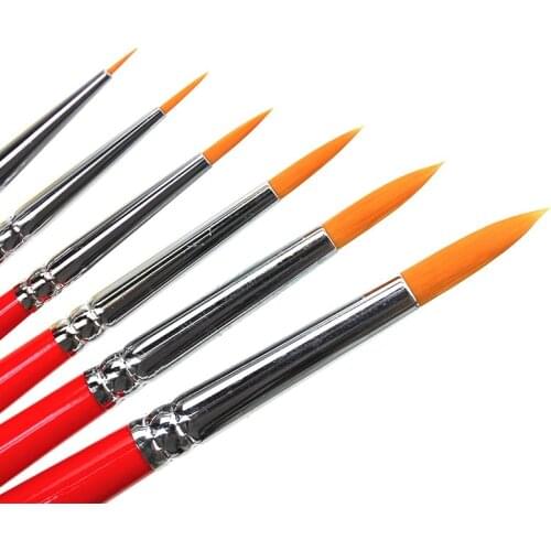 Round tip hook line pen watercolor pen set nylon hair stroke pen gouache oil painting brush professional art supplies