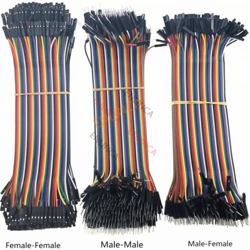 120pcs Dupont Line 10CM 20CM 30CM 40Pin Male to Male + Male to Female and Female to Female Jumper Wire Cable for DIY KIT