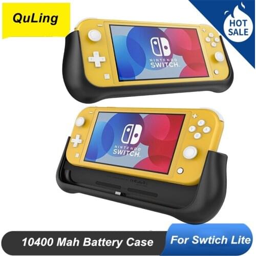 QuLing 10400mAh Battery Case For Nintend Swtich Lite 18 WPD Fast Charger Power Bank Case For Swtich Lite Game Battery