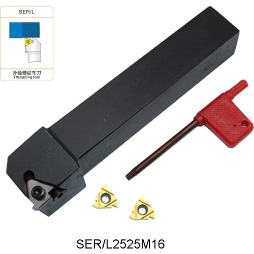 SER2525M16 SEL2525M16 thread turning tool holder machine tools accessories metal processing machinery for 16ER AG60