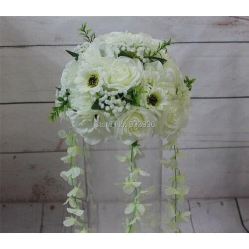 SPR 2018 wedding flower ball wedding road lead flower dahlia Rose candlestick table centerpiece flower decoratio Free shipping