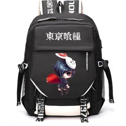 Tokyo Ghoul Kaneki Ken Touka Kirishima Kamishiro Rize Outdoor Travel Rucksack Casual Schoolbag Student Backpacks