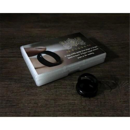 Magic Tricks Odyssey Ring Magicians Ring Transfer Jumps From Finger to Finger Magia Close Up Street Illusions Gimmick Mentalism