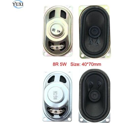 YuXi 1pc 8R 5W Horn Speaker LCD Monitor/TV 4070 Loud Speaker 8 ohm 5 Watt 40*70mm thickness 16mm 23mm Loudspeaker