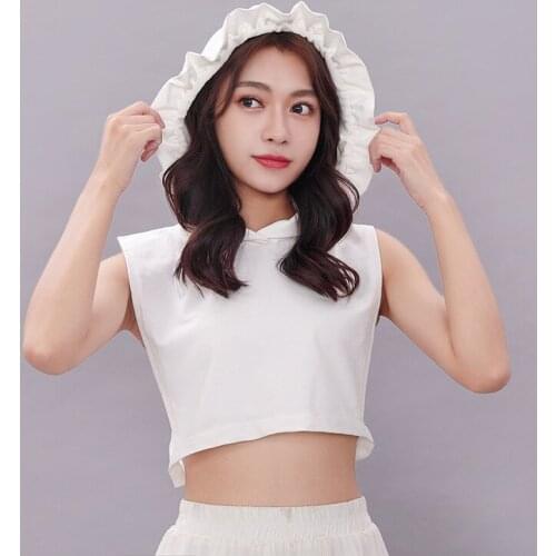 Women Autumn Hooded Hollow Chiffon Neckline Half Shirt Lady Basic Fake Collar Detachable False Collar Cardigan Lapel Blouse Tops