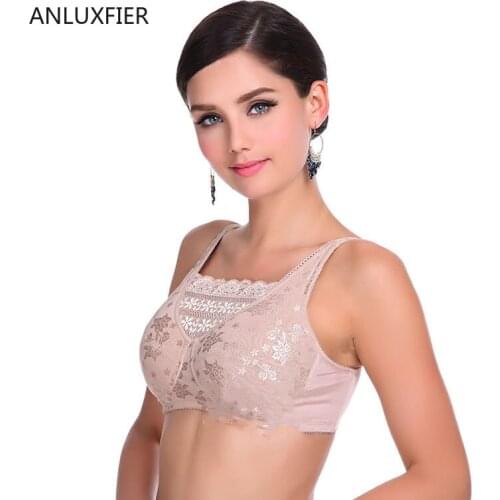 X9064 Women Bra for Silicone Inserts Post Mastectomy Underwear Pocket Bra Breast Cancer Female Lingerie Lace Bra with Pocket