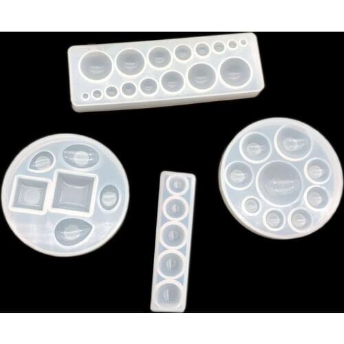 1pcs Crystal Glue Round Cabochon Circle Pendant Jewelry Mold Silicone Handmade Mold Dome Craft DIY Epoxy Resin Jewelry Tool