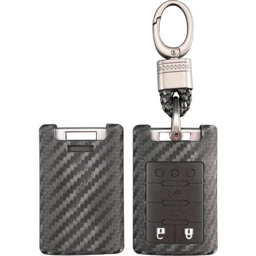 Kutery 10PCS For Cadillac Escalade SRX XTS ATSL SLS CTS STS ATS BLS Carbon Silicone Remote Smart Key Protect Case Cover Replace