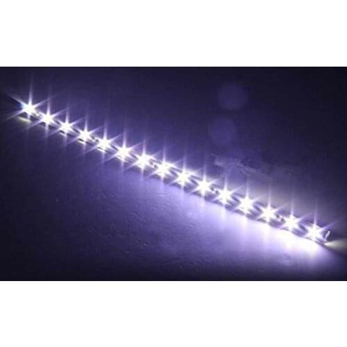 2pcs 30CM Flexible 15 LED SMD Waterproof Strips 5050 Bright Lights 12V For Cars Trucks Boat Motorcycle C66