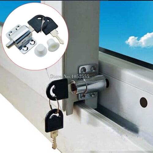 5Pieces/lot Window shield sliding window locks aluminum steel window locks windows security limit lock