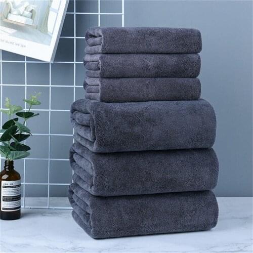 70x140cm Bath Towel Comfortable Microfiber Bath Towel Gray Bathroom Towel Soft Absorbent Beach Sports Fitness Towel