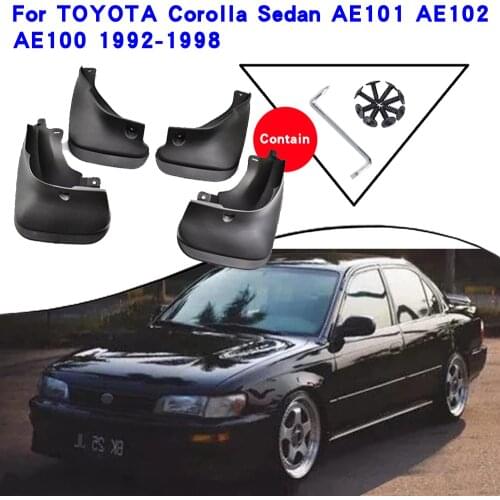 Car Fender Accessories For Toyota Corolla Sedan AE101 AE102 AE100 1998-1992 Mudguards Splash Guards Fender Mudflaps Car Fender