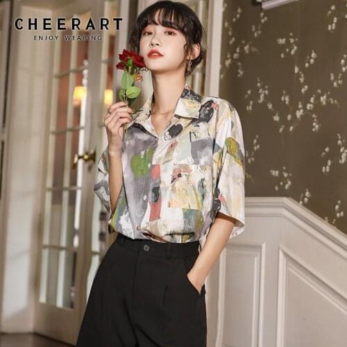 Цветные блузки Cheerart China At AliExpress