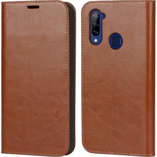 For ZTE Libero 5G Case 6.5" 100% Natural Genuine Leather Skin Phone Case On For ZTE Libero 5G A003ZT Flip Wallet Book Cover