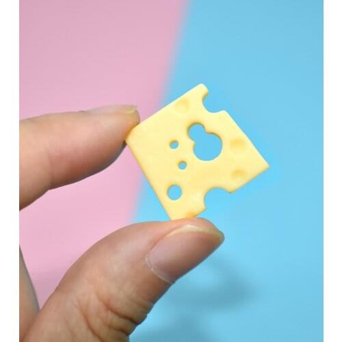 Boxi Additives For Slime Cute Resin Cheese Slice Charms KawaiiSupplies DIY Kit Accessories Filler for Fluffy Clear Cloud Slime