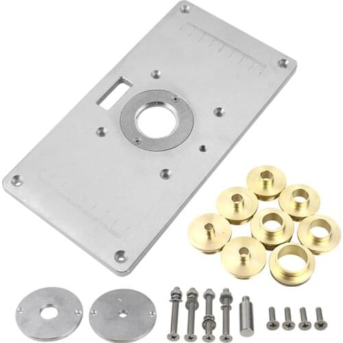 Aluminum Alloy Router Table Woodworking Trimming Machine Flip Board Multifunctional Electrician Milling Guide Table