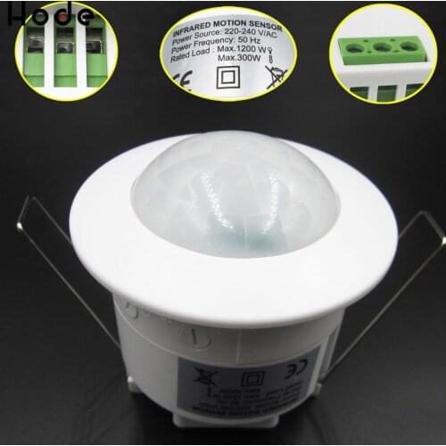 110-220V Infrared PIR Motion Sensor Switch Adjustable 360 Degree Ceiling PIR Infrared Body Motion Sensor Detector Lamp Switch